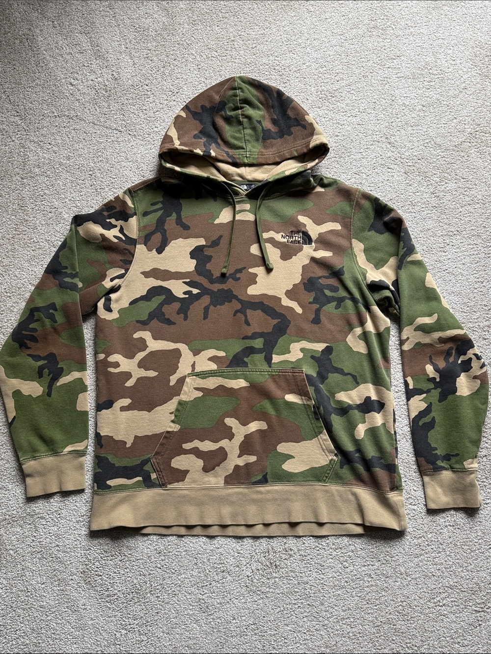 North Face camouflage hoodie